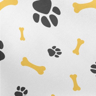 Cute Dog Paw Dog Bone Pongee