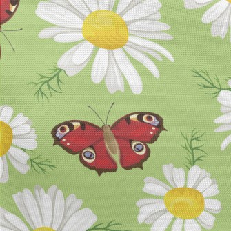 Bright Beautiful Butterfly Pongee