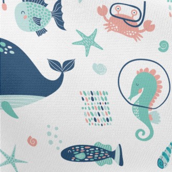 Lantern Fish Stingray Turtle Pongee