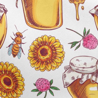 Bees Collecting Honey Pongee