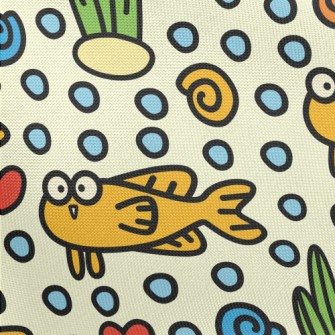 Funny Little Fish With Big Eye Pongee