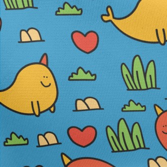 Cartoon Rare Fat Fish Pongee