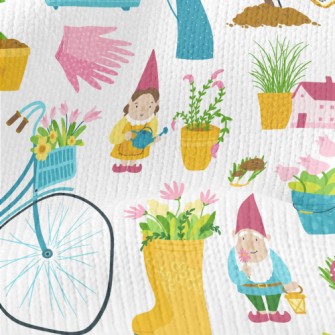 Field Style Gardening Decorati Stretch Jersey