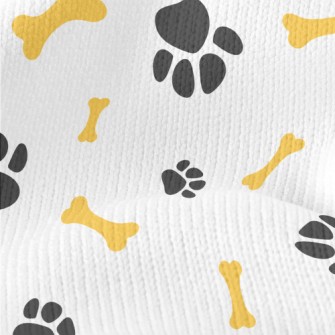 Cute Dog Paw Dog Bone Stretch Jersey