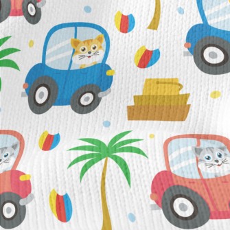 Cat Goes For A Drive Stretch Jersey