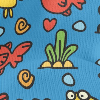 Surprised Bicolor Fish Stretch Jersey