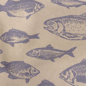 Big Deep Sea Fish Lightweight Cotton Poplin
