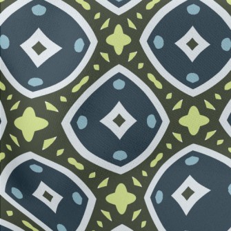 Geometry Mosaic Blocks Lightweight Cotton Poplin