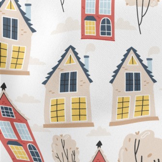 European Style Town House Lightweight Cotton Poplin