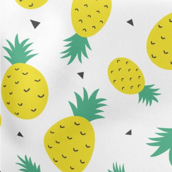Pretty Plump Pineapple Lightweight Cotton Poplin