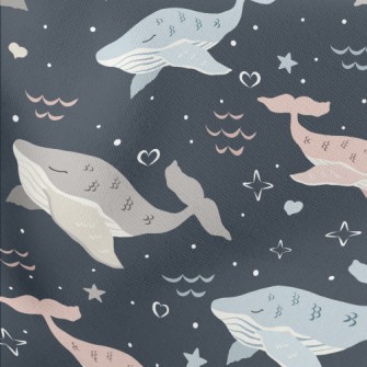 Huge Whale Lightweight Cotton Poplin