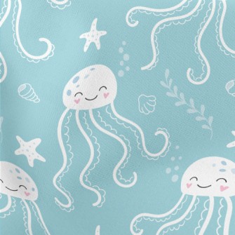Smiling Jellyfish Lightweight Cotton Poplin