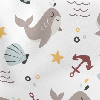 Shark Shell Anchor Lightweight Cotton Poplin