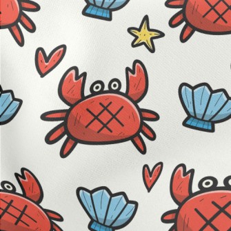 Surprised Crab Shell Lightweight Cotton Poplin
