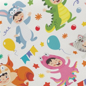 Dress Up Animal Party Midweight Cotton Poplin