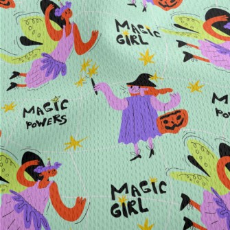 American Graffiti Witches And  Athletic Mesh Flat Back