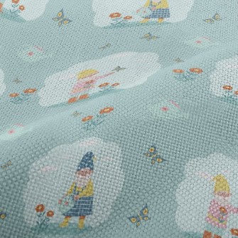 Gnome Planting Garden Performance Linen