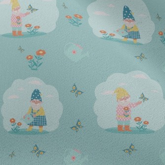 Gnome Planting Garden Chiffon