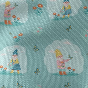 Gnome Planting Garden Waterproof Canvas