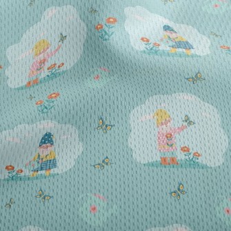 Gnome Planting Garden Athletic Mesh Flat Back