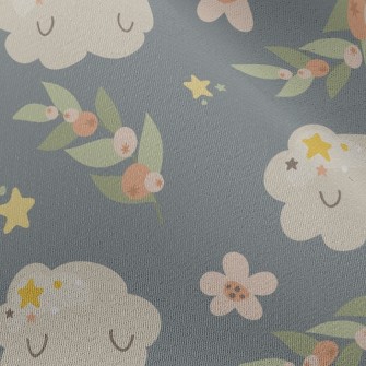 Shy Cloud Flowers Chiffon