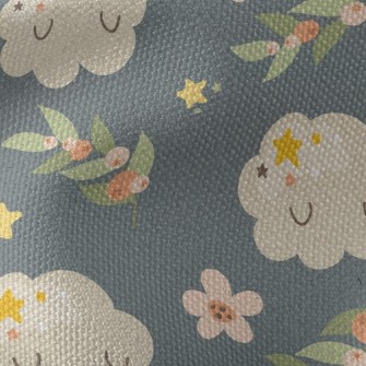 Shy Cloud Flowers Waterproof Canvas