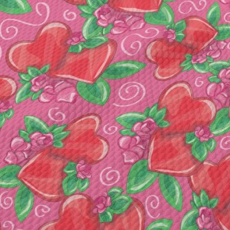 Bright Love Flowers Birdseye Piqué