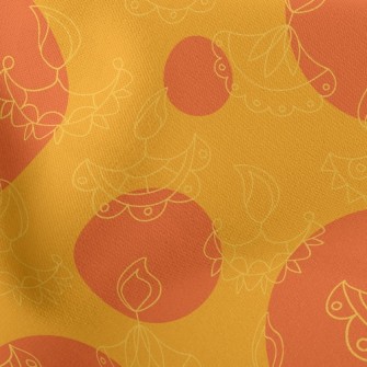 Large Polka Dot Feather Stretch Ponte