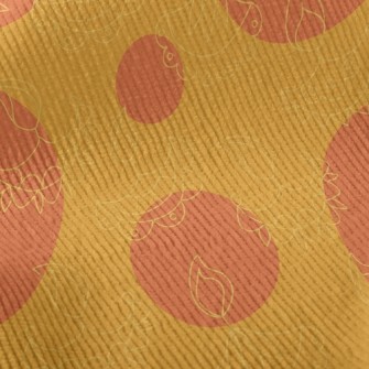 Large Polka Dot Feather Standard Corduroy