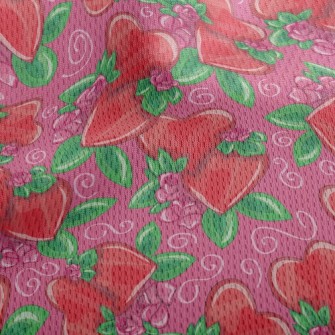 Bright Love Flowers Athletic Mesh Flat Back
