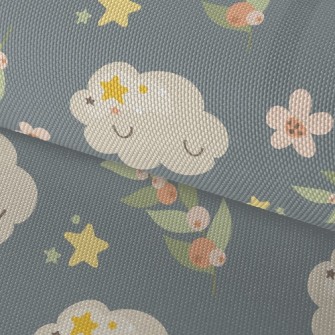 Shy Cloud Flowers Waterproof Oxford