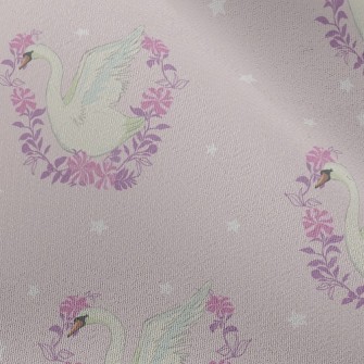 Beautiful Wreath Of Swans Chiffon