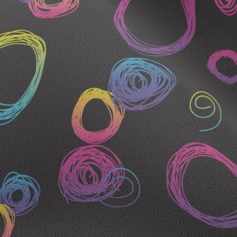 Fluorescent Gradient Circle Chiffon