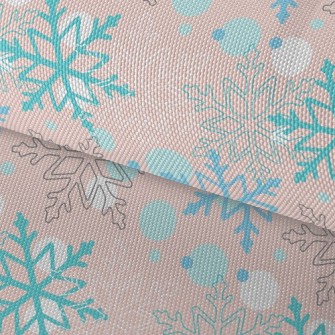 Christmas Snowflakes Waterproof Oxford