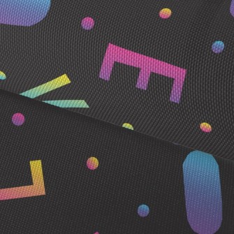 Fluorescent Color Love Text Waterproof Oxford