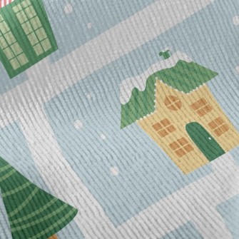 Cozy House In The Snow Standard Corduroy