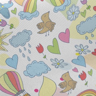 Beautiful Fairy Tale Sky Twill