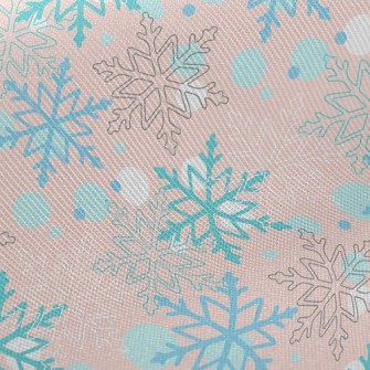 Christmas Snowflakes Twill