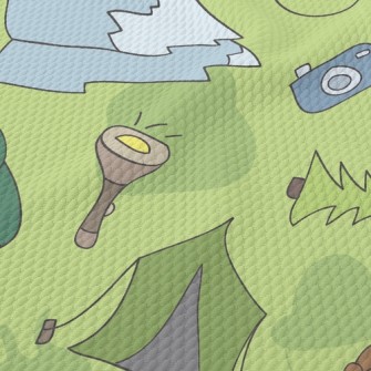 Camping And Hiking Birdseye Piqué