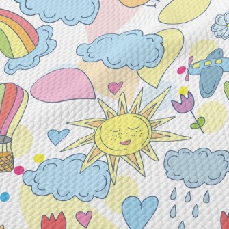 Beautiful Fairy Tale Sky Birdseye Piqué