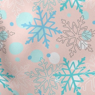 Christmas Snowflakes Stretch Ponte