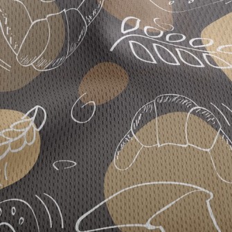 Barley Bread Making Athletic Mesh Flat Back