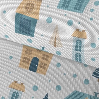 Retro Small Town Waterproof Oxford