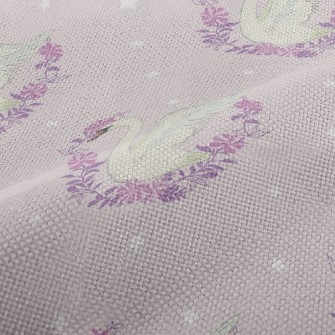 Beautiful Wreath Of Swans Performance Linen