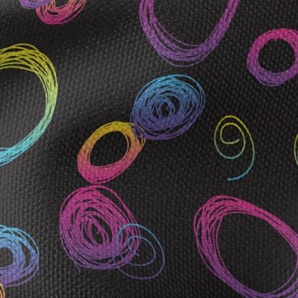 Fluorescent Gradient Circle Waterproof Canvas