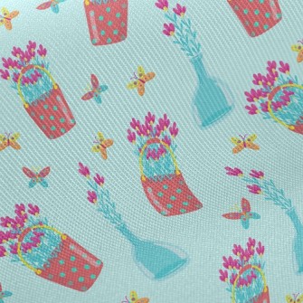 Pretty Flower Potted Plants Twill