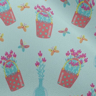 Pretty Flower Potted Plants Chiffon