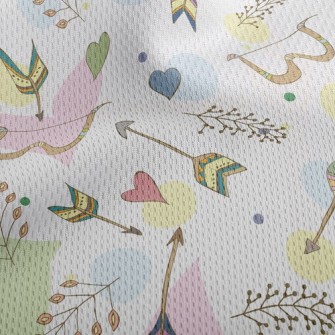 Indian Bow And Arrow Athletic Mesh Flat Back