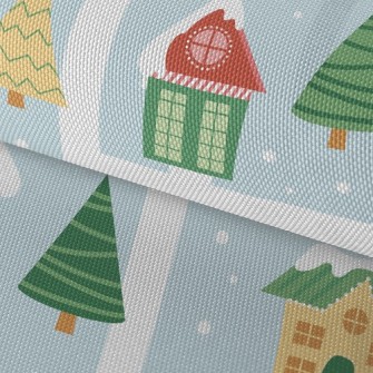 Cozy House In The Snow Waterproof Oxford