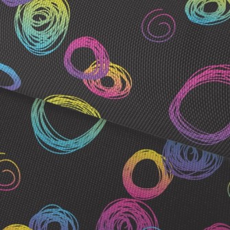 Fluorescent Gradient Circle Waterproof Oxford